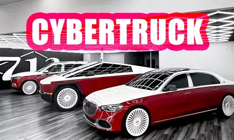 Bán tải điện Tesla Cybertruck "hóa" Maybach theo cách mà không ai ngờ tới