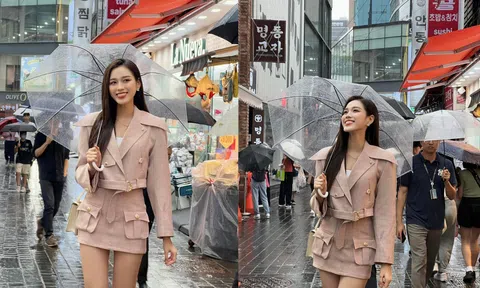 Không lộng lẫy, không makeup cầu kì, Đỗ Hà xuất hiện ở Hàn Quốc vẫn khoe trọn được lợi thế của bản thân