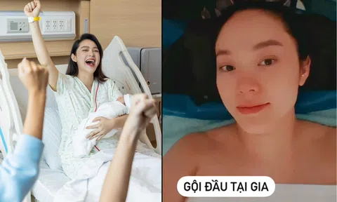 Minh Hằng đúng chuẩn dâu hào môn khi được chăm sóc từ A-Z sau khi hạ sinh quý tử