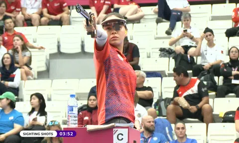 Trịnh Thu Vinh và Lê Thị Mộng Tuyền tham dự ISSF World Cup 2024