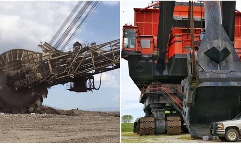 Chiếc máy xúc lớn nhất thế giới cao 30 tầng, nặng 1.500 tấn, có thể đào công trình đất khổng lồ