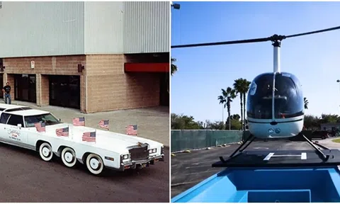 Choáng ngợp trước không gian của chiếc xe dài nhất thế giới: Có sân golf và bãi đỗ trực thăng