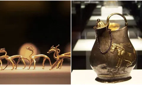 Nhóm công nhân đào trúng 12 con rồng vàng và nhiều đồ cổ quý giá, cảnh sát lập tức phong tỏa hiện trường