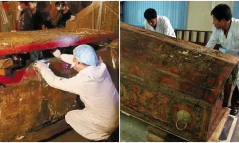 Khai quật mộ cổ, chuyên gia phát hoảng khi thấy chất lỏng bí ẩn chảy ra từ quan tài