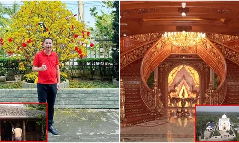 Đại gia miền Tây thích ở nhà tranh vách lá, xây biệt thự dát vàng 24k cho giúp việc ở