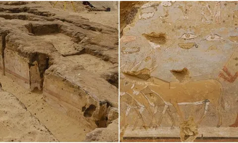 Phát hiện ngôi mộ 4.300 tuổi với những bức tranh tường tuyệt đẹp, là nơi chôn cất các quan chức hoàng gia