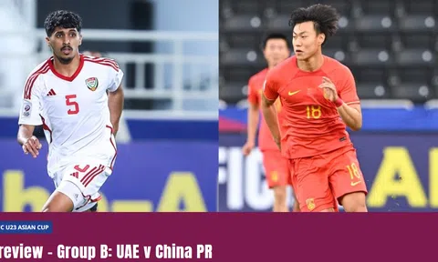 Trực tiếp U23 Trung Quốc vs U23 UAE, 20h00 hôm nay 22/4
