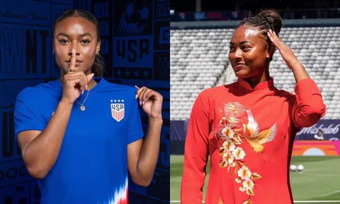 Ngôi sao Việt kiều Mỹ 'gây sốt' khi diện áo dài