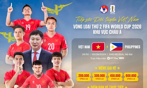 Mở bán trực tiếp vé xem trận Việt Nam - Philippines trên sân Mỹ Đình