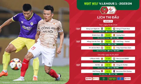 Vòng 23 V-League 2023/24: Căng thẳng cuộc đua vô địch và trụ hạng