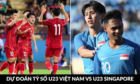 Dự đoán tỷ số U23 Việt Nam vs U23 Singapore - Vòng loại U23 châu Á 2024: HLV Troussier lập kỷ lục?