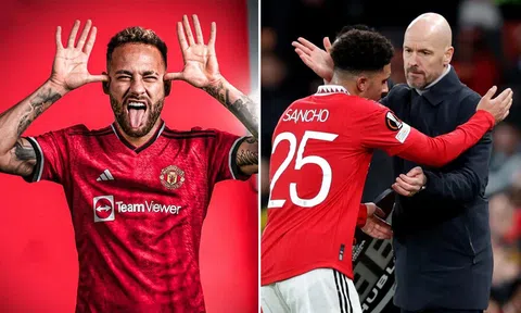 HLV Ten Hag đặt 'dấu chấm hết' với Jadon Sancho, thương vụ Neymar cập bến Man Utd ngã ngũ