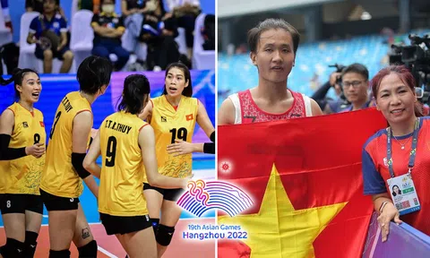 Bảng tổng sắp huy chương ASIAD 2023 hôm nay: Bóng chuyền nữ ra quân; Việt Nam đón 'mưa huy chương'?