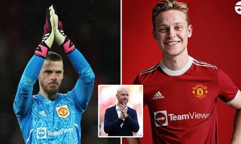 Tin chuyển nhượng tối 6/10: Rõ vụ Man Utd tái ký De Gea thay thế Onana; Frenkie de Jong cập bến MU?