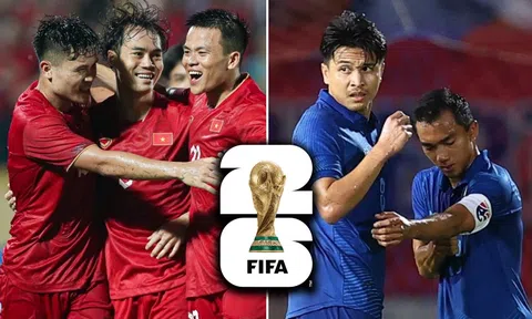Kết quả bóng đá Vòng loại World Cup 2026 hôm nay: ĐT Việt Nam độc chiếm ngôi đầu; Thái Lan thảm bại