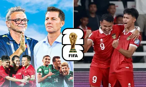 Kết quả bóng đá Vòng loại World Cup 2026 hôm nay: ĐT Việt Nam nguy cơ bị Indonesia vượt mặt trên BXH