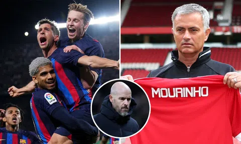 Tin chuyển nhượng tối 16/1: MU bổ nhiệm Mourinho thay Ten Hag; 'Báu vật' Barca gia nhập Man United?