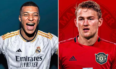 Tin chuyển nhượng tối 17/2: Real Madrid hoàn tất thương vụ Mbappe; De Ligt đồng ý gia nhập Man Utd?