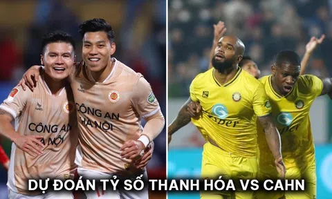 Dự đoán tỷ số Thanh Hóa vs CAHN - V.League 2023/24: Ứng viên thay thế HLV Troussier gây bất ngờ?