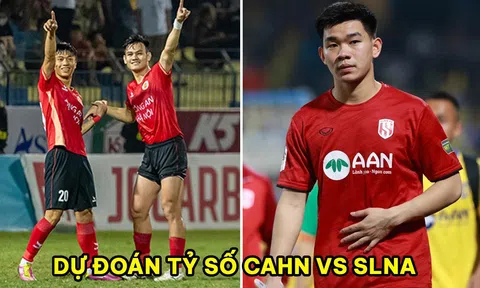 Dự đoán tỷ số CLB CAHN vs SLNA - Vòng 15 V.League: Trò cưng HLV Park lu mờ trước sao U23 Việt Nam?