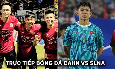 Trực tiếp bóng đá CLB CAHN vs SLNA - Vòng 15 V.League: Quang Hải 'gieo sầu' cho trụ cột U23 Việt Nam
