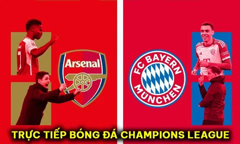 Xem trực tiếp bóng đá Arsenal vs Bayern Munich ở đâu, kênh nào? Link xem trực tuyến Tứ kết Cúp C1