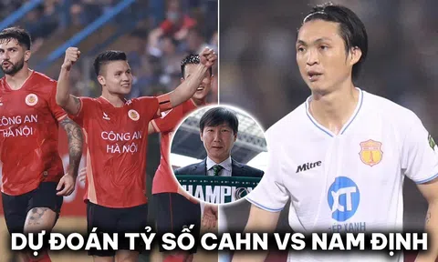 Dự đoán tỷ số CLB CAHN vs Nam Định - Vòng 16 V.League 2023/24: Tuấn Anh ghi điểm với tân HLV ĐT Việt Nam?
