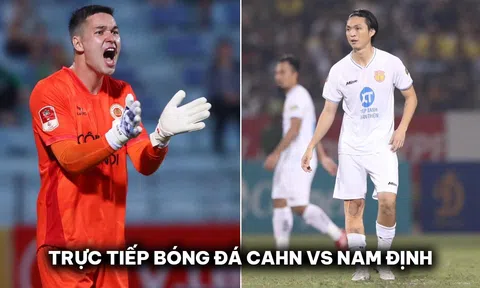 Trực tiếp bóng đá CLB CAHN vs Nam Định - Vòng 16 V.League 2023/24: Filip Nguyễn bất lực trước Tuấn Anh?