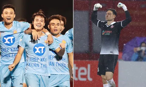 Bảng xếp hạng V.League 2023/24 mới nhất: Đặng Văn Lâm xuất thần; Văn Toàn bất lực trước Bùi Tiến Dũng