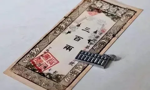 Thời xưa, tiền giấy rất thô sơ nhưng không ai dám làm giả chỉ vì dòng chữ này
