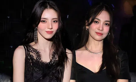 Han So Hee và Song Hye Kyo chung khung hình khiến MXH bùng nổ 'gấp đôi visual'