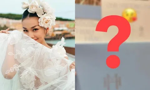 Hé lộ thiệp mời đám cưới của Thanh Hằng và chồng Nhạc trưởng