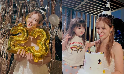 Đông Nhi khoe ảnh đón sinh nhật tuổi mới nhưng lại bị nhóc tỳ Winnie chiếm hết spotlight