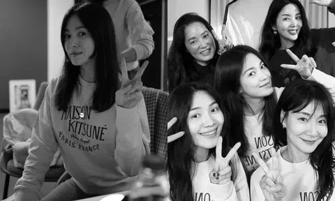 Song Hye Kyo tự tin khoe mặt mộc tổ chức tiệc tại gia với hội bạn thân