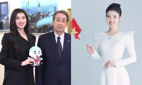 Á hậu Phương Nhi lên truyền hình Nhật Bản trước thềm chung kết Miss International
