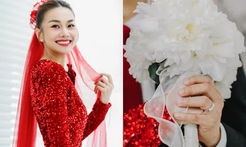 'Cô dâu tháng 10' Thanh Hằng hé lộ ảnh mặc váy cưới siêu rực rỡ, nhan sắc đỉnh cao gây sốt
