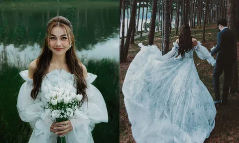 Thanh Hằng tung ảnh cưới Đà Lạt với chồng nhạc trưởng, visual 'cô dâu Halloween' gây sốt