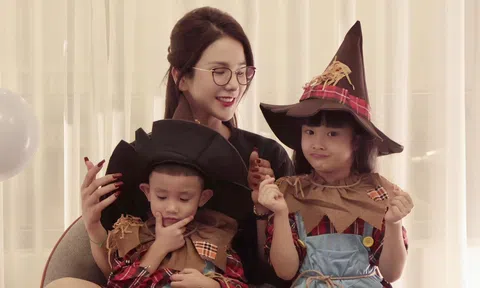 Diệp Lâm Anh đón Halloween cùng các con, tiết lộ sự trùng hợp ngỡ ngàng
