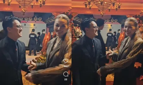 Phản ứng của Thanh Hằng khi được chồng nhạc trưởng khen 'vợ anh đẹp nhất'