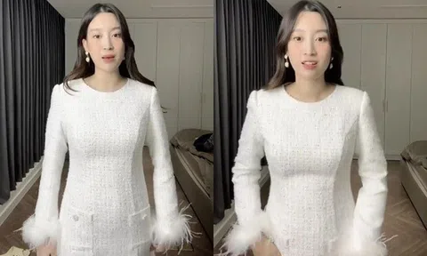 Lộ vóc dáng mũm mĩm trên livestream, Đỗ Mỹ Linh vẫn khiến dân tình trầm trồ bởi nhan sắc 'gái 1 con'