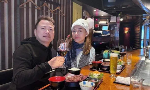 Phương Oanh lần đầu lộ diện cùng Shark Bình tại Nhật Bản, 1 chi tiết chuẩn 'vợ chồng son'