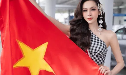 Lương Mỹ Kỳ mang hơn 100kg hành lý, ekip 20 người lên đường 'chinh chiến' Miss Fabulous International 2023