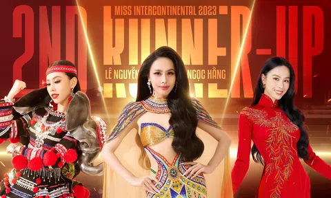 Ngọc Hằng chính thức đăng quang ngôi vị á hậu 2 Miss Intercontinental 2023