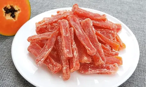 Cách làm mứt đu đủ chín dẻo thơm ngon ngày Tết