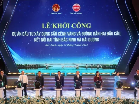 Thủ tướng Chính phủ Phạm Minh Chính khởi công cầu Kênh Vàng và khu nhà ở xã hội tại Quế Võ