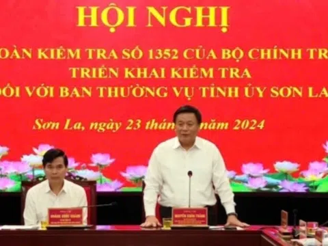 Sơn La đón Đoàn kiểm tra 1352 của Bộ Chính trị