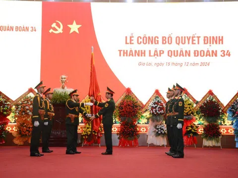 Thành lập mới Quân đoàn 34