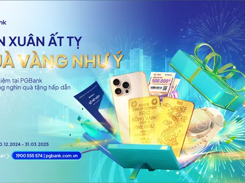 Khai xuân trúng Vàng khi gửi tiết kiệm tại PGBank