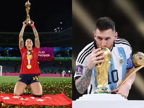 Nhà vô địch World Cup nữ 2023 tái hiện khoảnh khắc của Lionel Messi