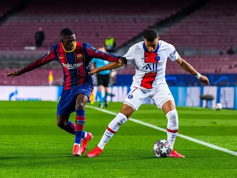 Ghi bàn cực khó, Dembele cho 'phó chủ tịch' Mbappe biết thế nào là lễ độ